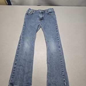 faded glory light wash denim jeans girls size 7